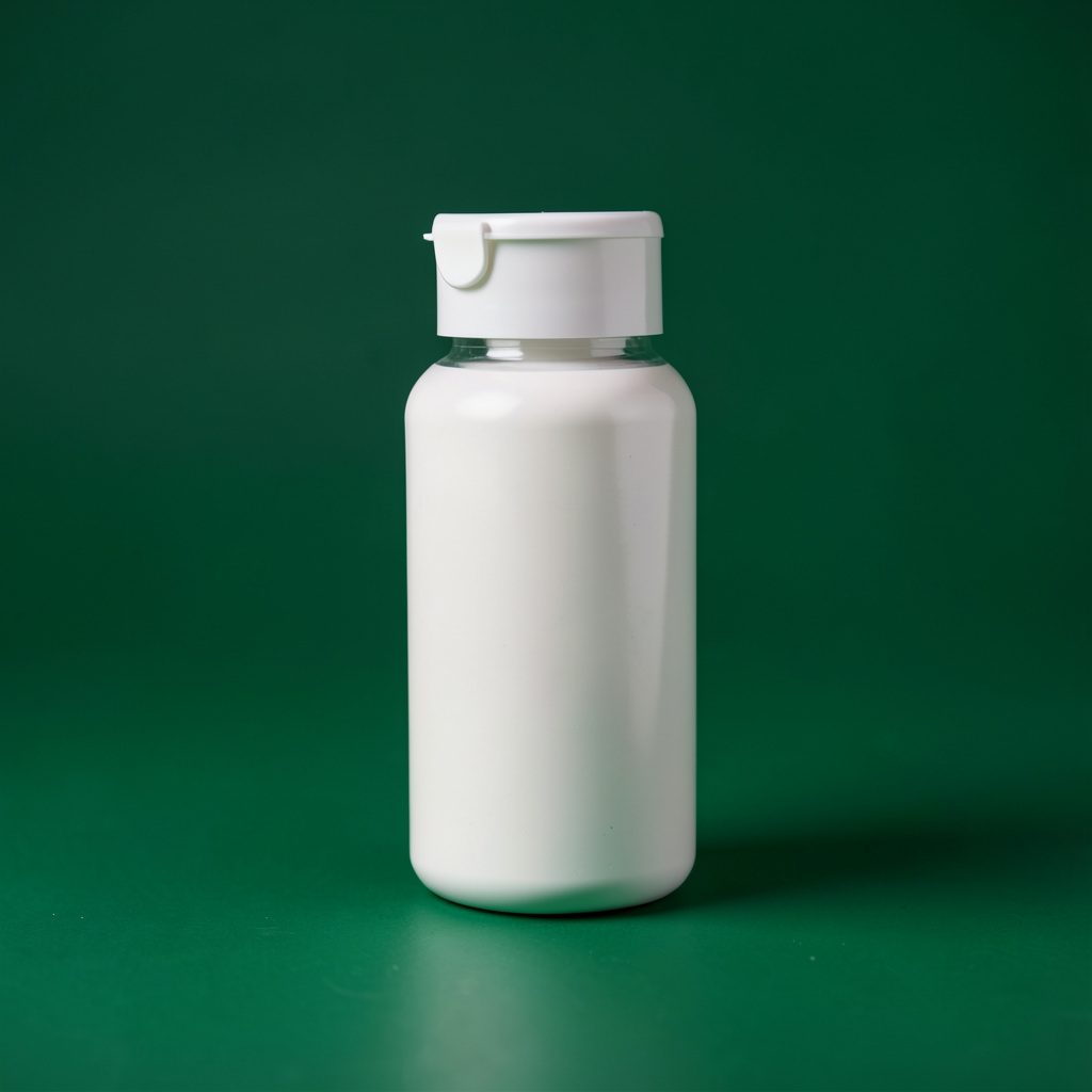 Fine m powder on a dark surface